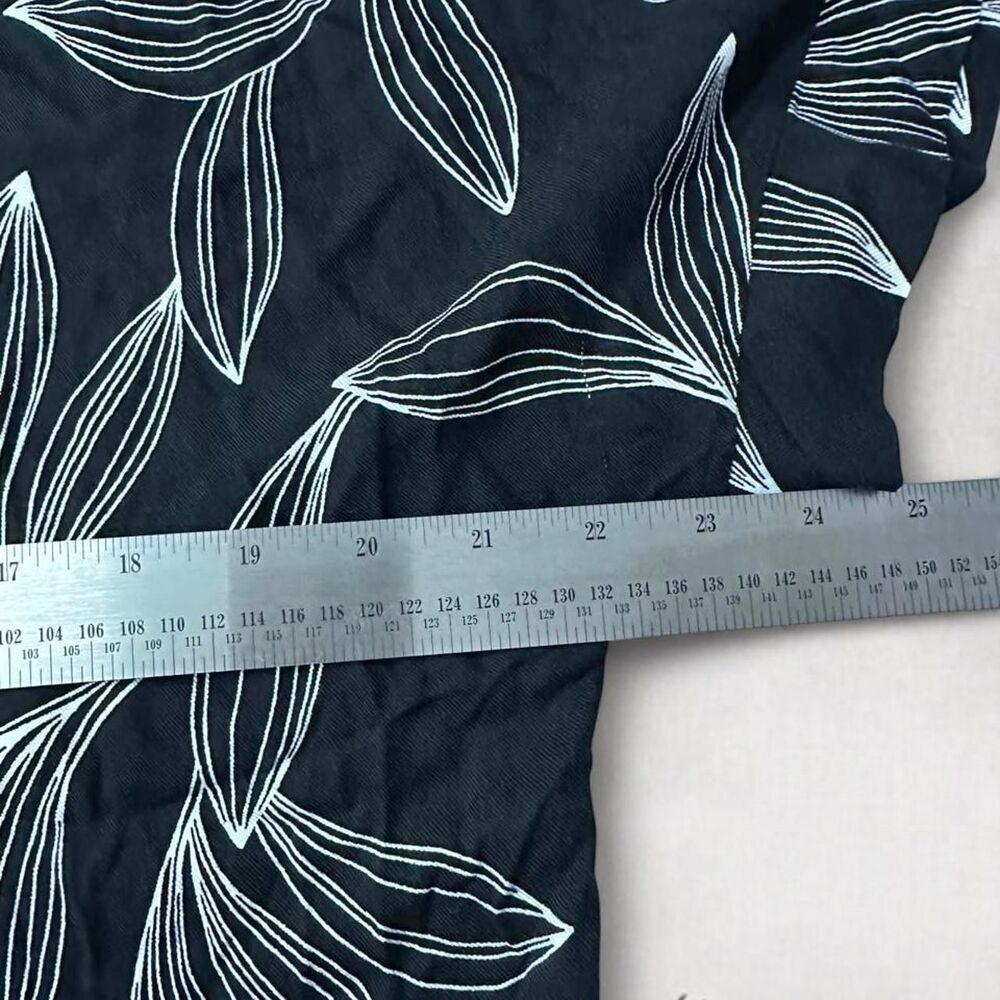 Whimsygoth Summer Style Patterned Long Sleeve Button Up Top - Picture 4 of 6